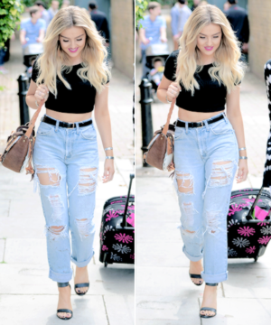  Perrie arriving to a সঙ্গীত Studio in লন্ডন (Jun. 30th)