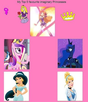  top, boven 5 Imaginary Princesses