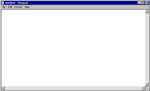  Windows 95 Notepad