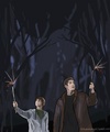 Young Sam and Dean - supernatural fan art