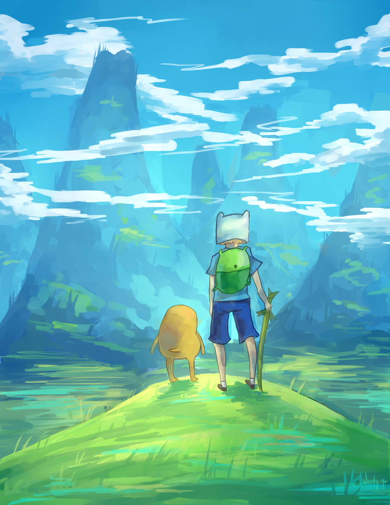 adventure time with finn and jake fan Art: every hero needs an adventure.