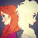Anna and Elsa icon - frozen icon