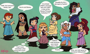  Disney Princesses, heroines, and those confused for one.