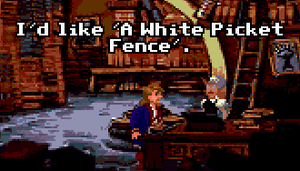Guybrush at the Library