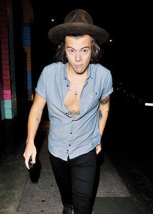  Harry leaving the WMG and GQ Summer Party at Shoreditch House, London - 7/17