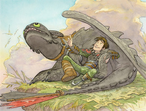 Hiccup and Toothless by Dean DeBlois