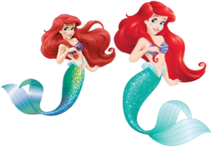  Mermaid Ariel (Current and New Design's)