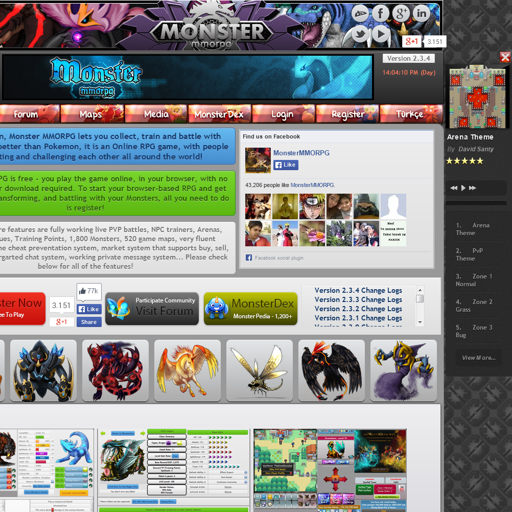 Pokemon Style Free Online MMORPG Monster Game