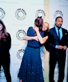 Nina Dobrev hugging Claire Holt at Paleyfest 2014 - the-originals photo