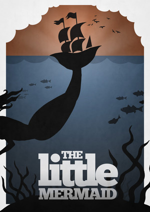  Retro Poster - The Little Mermaid