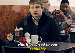 Sherlock interrupting John