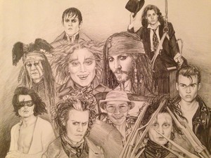  To name a few- portrait of ten Johnny depp characters