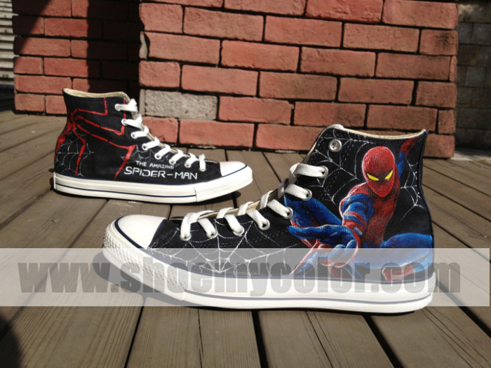 Spider-Man Hand Painted Shoes