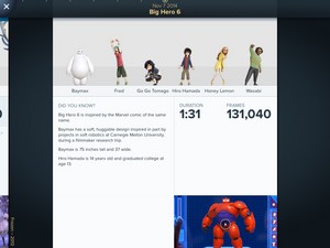  Big Hero 6 has been added to the Disney Animated app