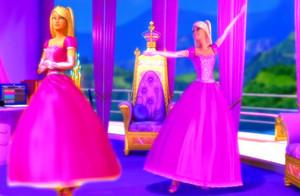  Blair in ピンク dress