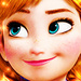 Close-up Anna icon - frozen icon