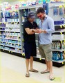 Ed Westwick Stops by Rite Aid Pharmacy for a Set of Crutches - ed-westwick photo