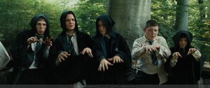 Gregory Goyle and other Slytherins