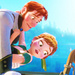 Hans and Anna icon - frozen icon