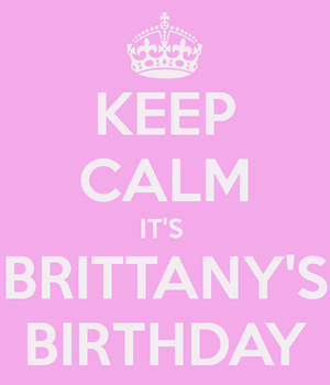 Happy B-day, Brittany!!