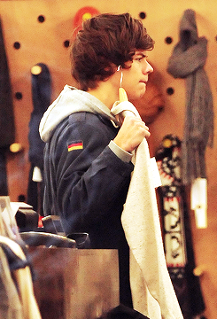 Harry in a designer store in East London - January 23rd