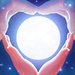 Heart and Moon icon - frozen icon