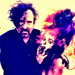 Helena and Tim Burton - helena-bonham-carter icon
