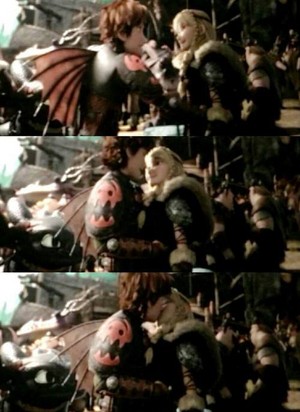  Hiccup kissing Astrid
