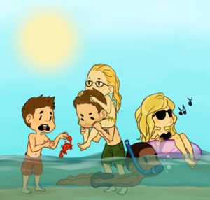  Team Arrow goes to the spiaggia