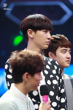  140611 Chanyeol at Happy Camp Recording
