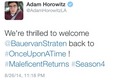 Adam Horowitz's Tweet  - once-upon-a-time photo