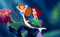 Ariel and a mermaid version of Kim Possible - disney-princess photo