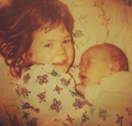 Awww!!! Gemma and Baby Harry - one-direction photo