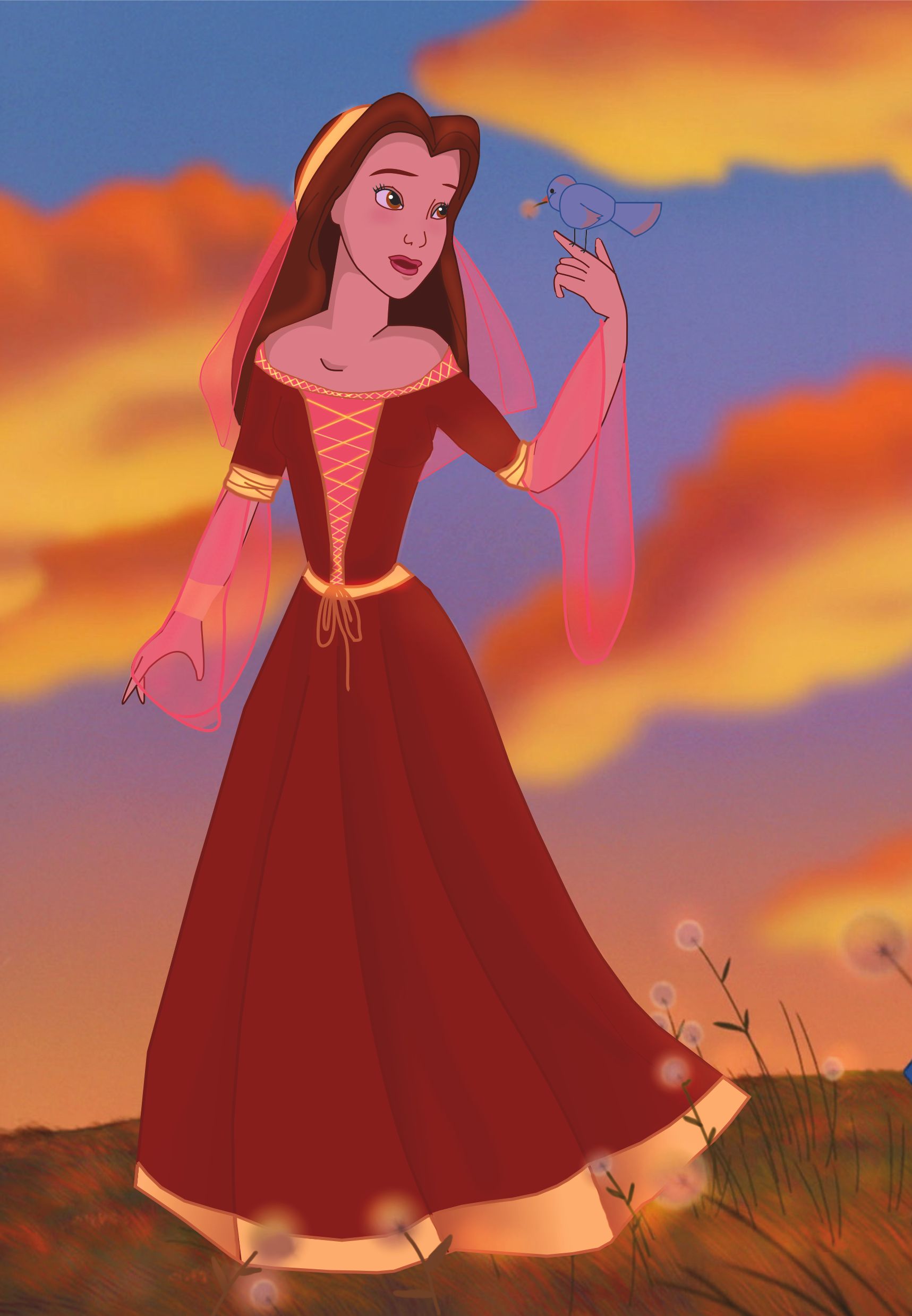 Belle in medieval dress Disney Princess Photo (37543098