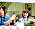 Chandler and Norman at comic cons - chandler-riggs photo