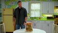 Dean with a sandwich in changing chanels  - supernatural photo
