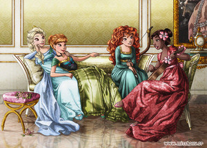  Elsa, Anna, Merida, and Moana