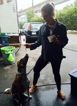  Emily and her dog