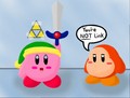 Kirby is Link - kirby fan art