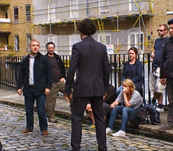  Martin & Benedict Filming Sherlock