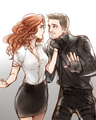 Natasha and Hawkeye - the-avengers photo