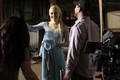 Once Upon a Time behind the scenes photos of Georgina Haig as Elsa - once-upon-a-time photo