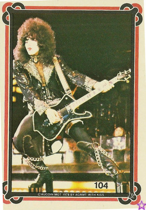 Paul Stanley 1978 trading cards