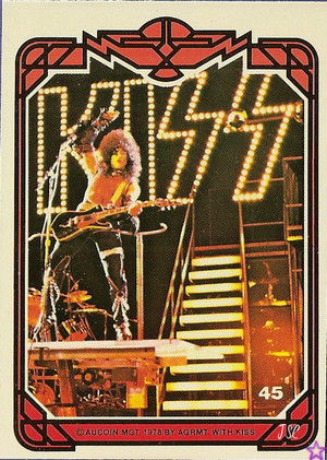 Paul Stanley 1978 trading cards