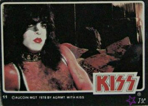  Paul Stanley ~KISS trading cards 1978