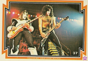 Paul Stanley and Ace Frehley 1978 trading cards