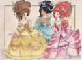 Rococo Princesses - disney-princess fan art