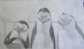 They're looking at you! - penguins-of-madagascar fan art