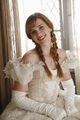 Anna in her mother's wedding dress - once-upon-a-time photo
