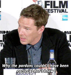  Benedict Cumberbatch press conference at the BFI London Film Festival 2014
